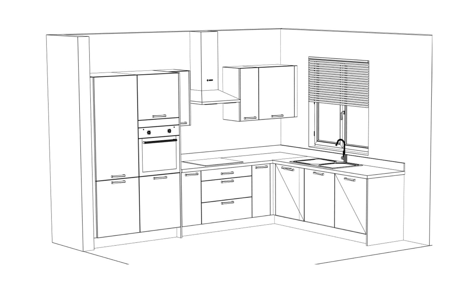 Kitchen Layout Coloring Pages Outline Sketch Drawing Vector, Wing Drawing,  Ring Drawing, Kitchen Drawing PNG and Vector with Transparent Background  for Free Download